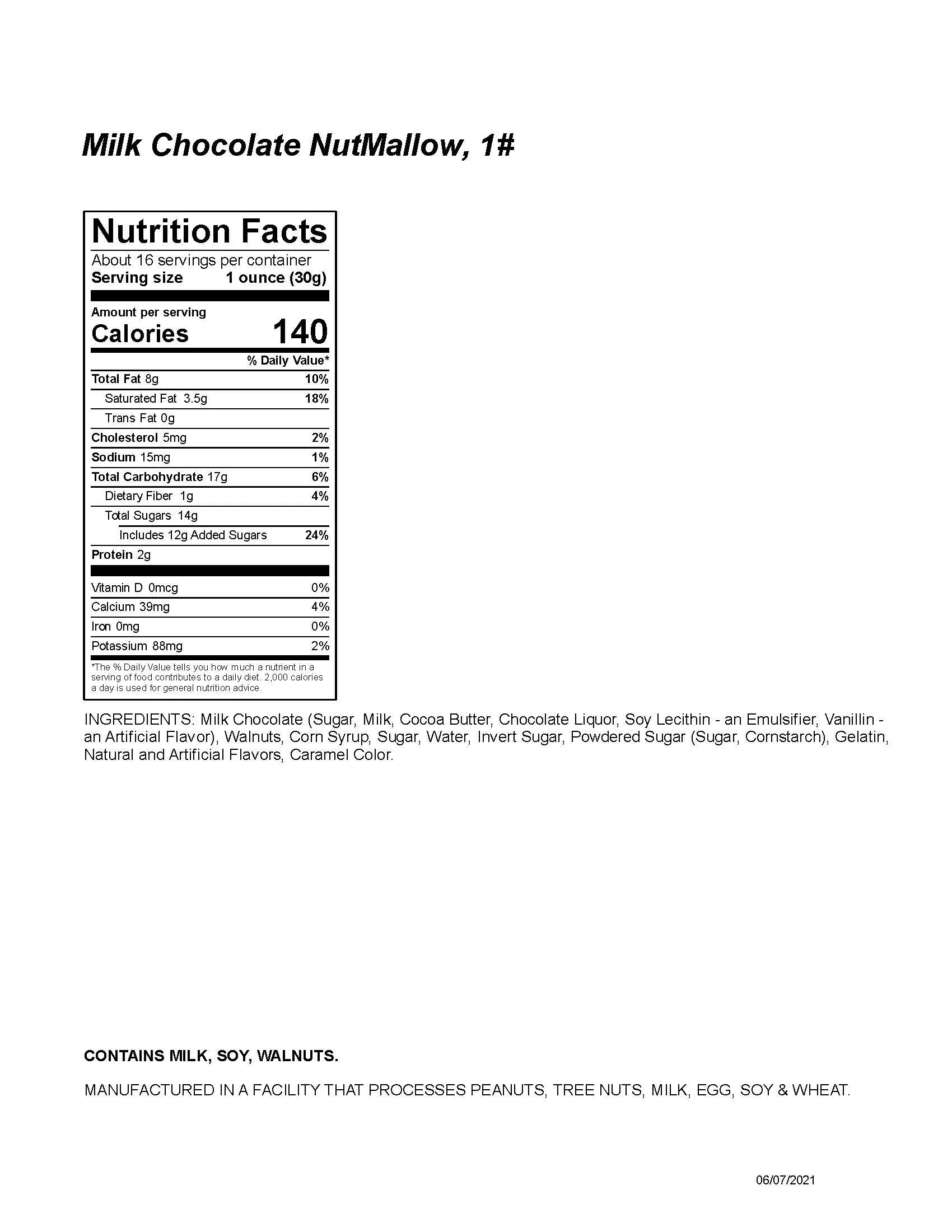 NutMallow– Milk 1 lb - Image 3